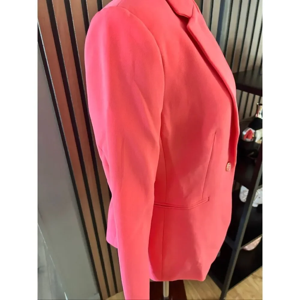 Tommy Hilfinger slim fit blazer sz10 peach color or pink work attire work blazer